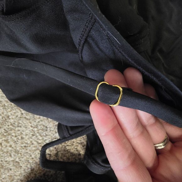 Ingrid And Isabel Maternity Swimsuit XL One Piece Black Adjustable EUC - Picture 10 of 10